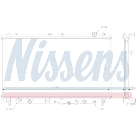 Nissen Nissens Radiator, 647541 647541